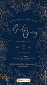Office Opening Invitation Card