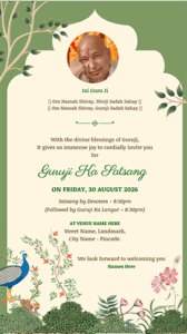 Beautiful Guru Ji Satsang Invitation