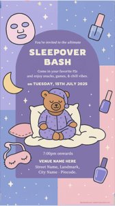 Sleepover Party Invitation