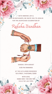 Creative Raksha Bandhan Invitation