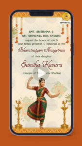 Arangetram Ceremony Invitation Video