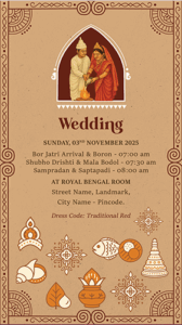 Unique Bengali Wedding Invitation Video 4