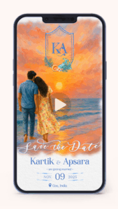 Beach Theme Save the Date Invitation