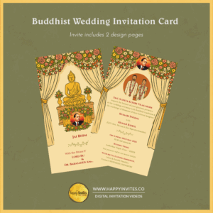 Jai Bhim Buddhist Wedding Invitation Card