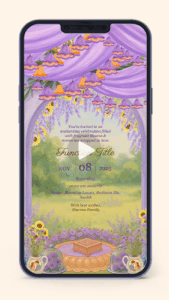 Lavender Theme Invitation Video