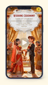 3D Indian Wedding Invitation Video
