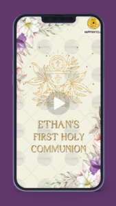 First Holy Communion Invitation Video